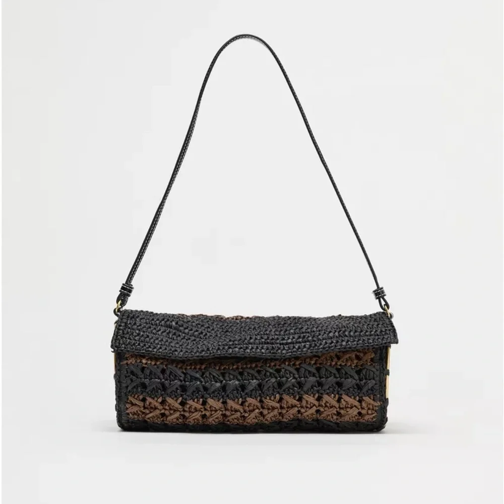 Zara Braided Shoulder Bag NWT - Picture 3 of 9
